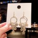 Super Fairy Long Shiny Korean Version Earrings-Gold |image