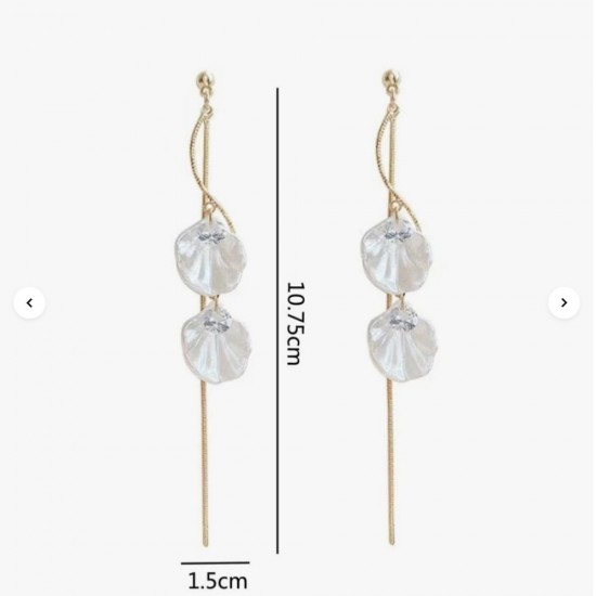 Lucky Seashells Tassel Earrings Cute Statement |image