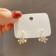 Pearl Flower Stud Earrings Ladies Fashion Elegant Jewelry |image