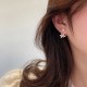 Pearl Flower Stud Earrings Ladies Fashion Elegant Jewelry |image
