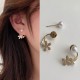 Pearl Flower Stud Earrings Ladies Fashion Elegant Jewelry |image