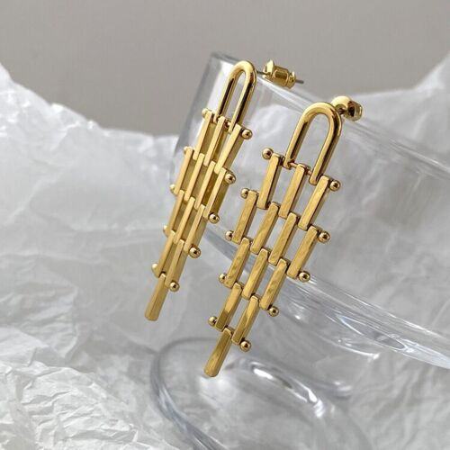 Brass With Gold Plated Geometric Shape Earrings |image
