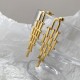 Brass With Gold Plated Geometric Shape Earrings |image