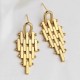 Brass With Gold Plated Geometric Shape Earrings |image