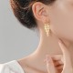 Brass With Gold Plated Geometric Shape Earrings |image