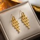 Brass With Gold Plated Geometric Shape Earrings |image