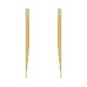 Women's Full Rhinestone Long Tassel Earrings Simple Party Jewelry |image