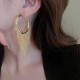 Fashion Tassel Design Hoop Earrings For Women|image