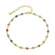 Gold Anklet With Sparkling Gemstones |image