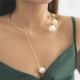 Gold Pearl Open Choker Necklaces Pendant |image