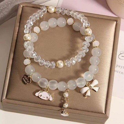 Crystal Bead Bracelet Set For Girls Korean Version |image
