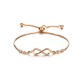 Gold Infinity Bracelet With Swarovski Crystals |image