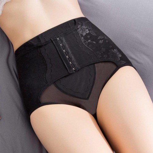 Lace Corset Slim Panties Sexy Lingerie Body Shapewear-Black |image