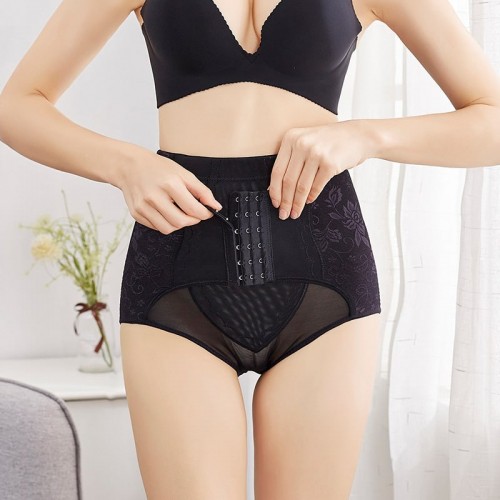 Lace Corset Slim Panties Sexy Lingerie Body Shapewear-Black |image