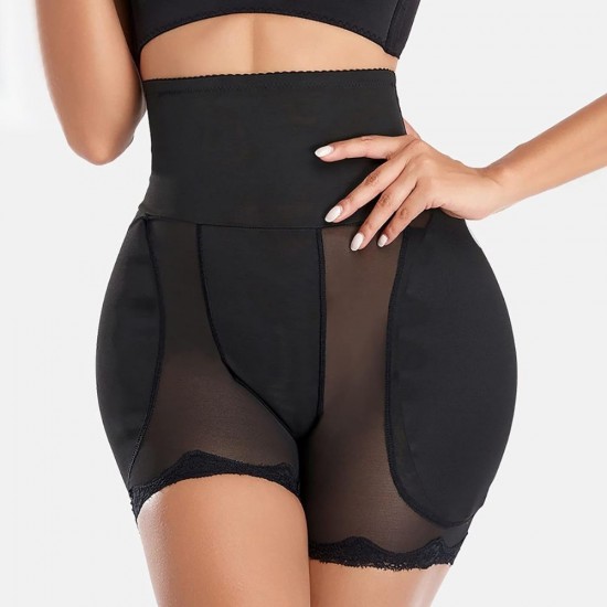 Shapewear Tummy Control Padded Underwear Fake Hips-Black |image