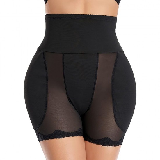 Shapewear Tummy Control Padded Underwear Fake Hips-Black |image