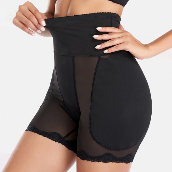 Shapewear Tummy Control Padded Underwear Fake Hips-Black |image