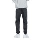 Men's Casual Pants Elastic Waist Straight Legging Trouser - Dark Grey |image