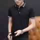 Men's Polo Black Color T-Shirts & Short Sleeve |image