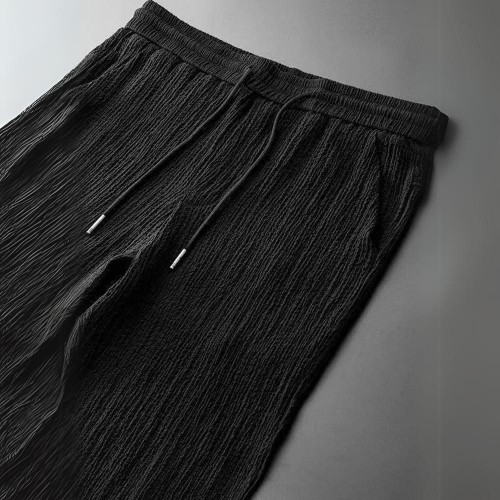 New Men's Fashion Classic Shirt Trousers Set - Black |image