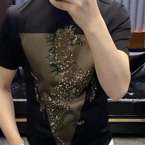 Men's Mercerized Cotton Short Sleeve O-Neck T-Shirt |image