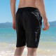 Men's Golf Shorts Stretch Chino Lightweight Half Pants - Black |image