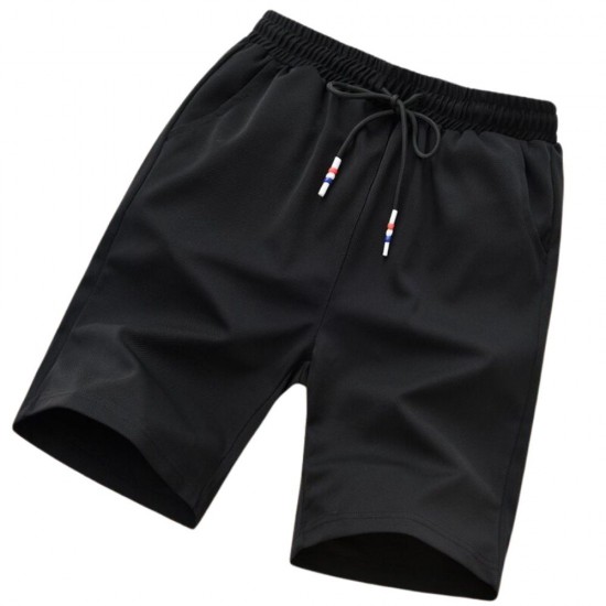 Men's Golf Shorts Stretch Chino Lightweight Half Pants - Black |image