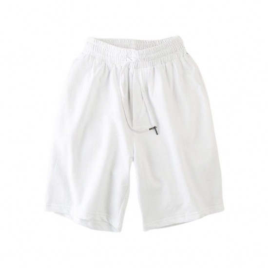 Â A male golfer wearing lightweight, stretch chino golf shorts in a relaxed swing position on a sunny golf course in Dubai Men's Golf Shorts Stretch Chino Lightweight Half Pants - White |image