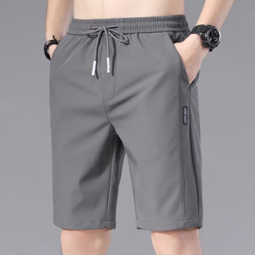 Men's Sporty Beach Shorts with Pocket Comfort - Dark Grey |image