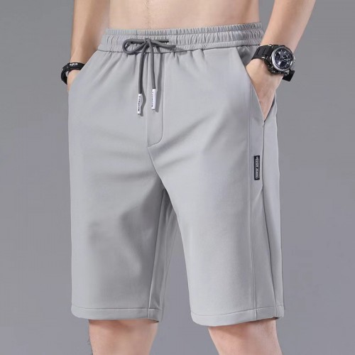 Men's Sporty Beach Shorts with Pocket Comfort - Grey |image