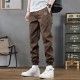 Men's Spring Ready Brown Cargo Pants in Breathable Cotton |image