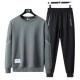 Stylish Men's Tracksuit Casual & Sporty Two-Piece Set - Grey |image