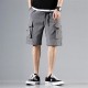 Men's Trendy Cargo Shorts With Multi Pocket - Grey