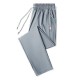 Men's Sweatpants Sportswear Elastic Waist Casual Cotton - Grey |image