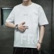 Men's Korean Style Short Sleeve T-Shirt - White |image