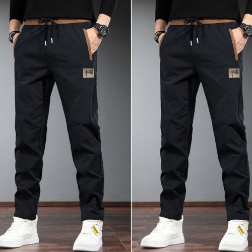 Men's Casual Loose Pencil Pants - Black |image