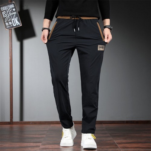 Men's Casual Loose Pencil Pants - Black |image