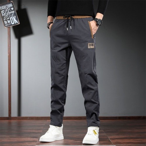 Men's Casual Loose Pencil Pants - Dark Grey |image