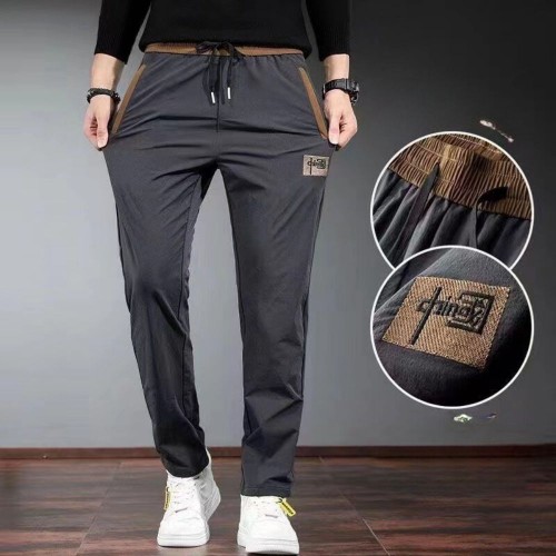 Men's Casual Loose Pencil Pants - Dark Grey |image