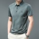 Men's Short Sleeve Striped Polo Shirt - Green |image