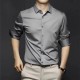  Men's Long Sleeved Business High-End ice silk shirts - Grey |image