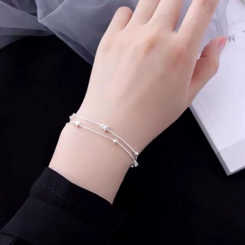 925 Sterling Silver Beautiful Stars Bracelets For Women |image