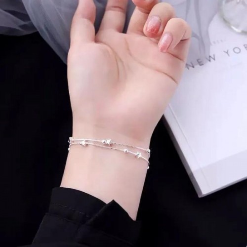 925 Sterling Silver Beautiful Stars Bracelets For Women |image