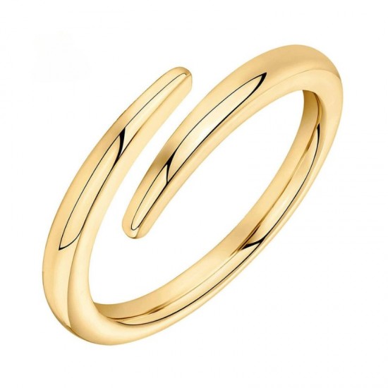 14k Gold Plated Open Twist Ring For Women |image