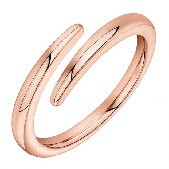 14k Rose Gold Plated Open Twist Ring For Women |image