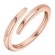 14k Rose Gold Plated Open Twist Ring For Women |image