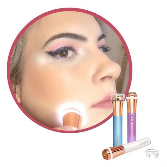 Professional Facial Hair Remover with 18K Gold-Plated Head - White |image