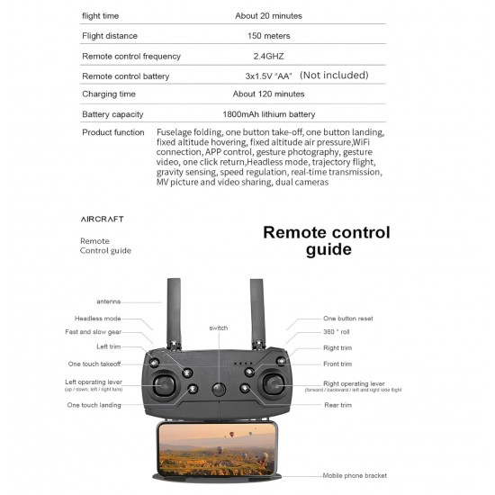 E99 4K Dual Camera Drone with LED Light for Adults Folding Quadcopter Toy with Altitude Hold Headless Mode |image