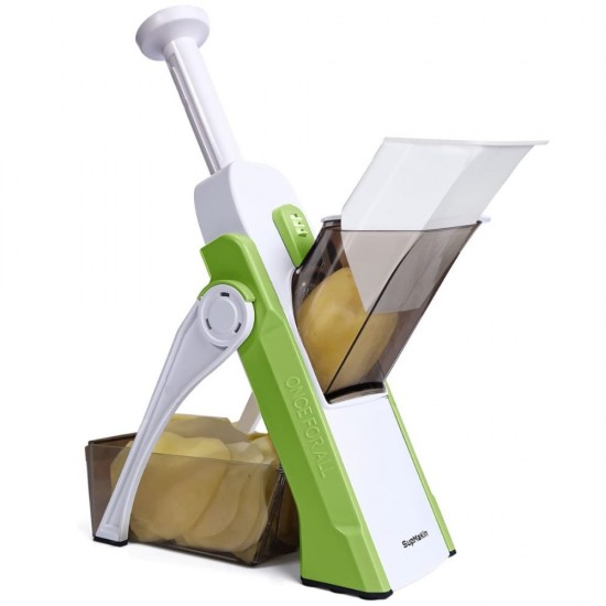 SupMaKin Safe Mandoline Slicer Upright Vegetable Potatoes Slicer Chopper Julienne + Dicer Thickness Adjuster For Kitchen |image