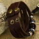 Handmade Brown Leather Fashion Bracelet |image
